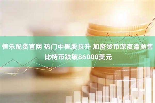 恒乐配资官网 热门中概股拉升 加密货币深夜遭抛售 比特币跌破86000美元