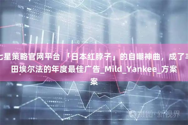 七星策略官网平台 「日本红脖子」的自嘲神曲，成了丰田埃尔法的年度最佳广告_Mild_Yankee_方案