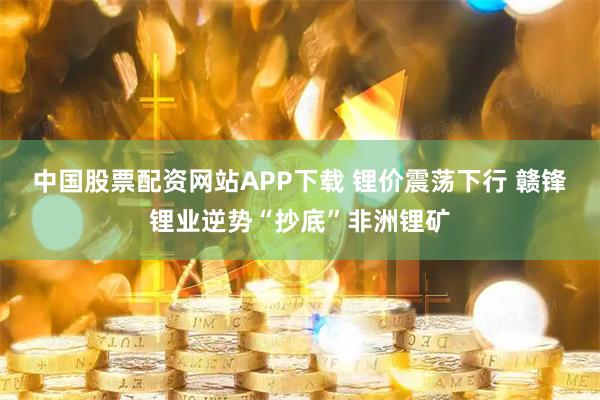 中国股票配资网站APP下载 锂价震荡下行 赣锋锂业逆势“抄底”非洲锂矿