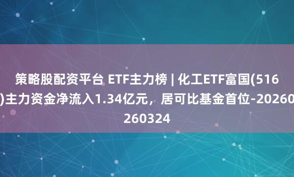 策略股配资平台 ETF主力榜 | 化工ETF富国(516120)主力资金净流入1.34亿元，居可比基金首位-20260324